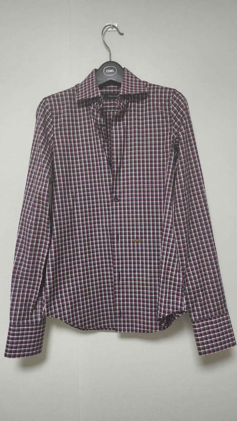 디스퀘어드2 체크 셔츠 여성용 40 made in italy