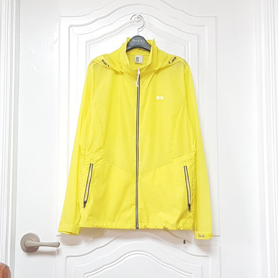 k2 여성 바람막이 노랑 옐로우 집업 점퍼 100 (66~77)