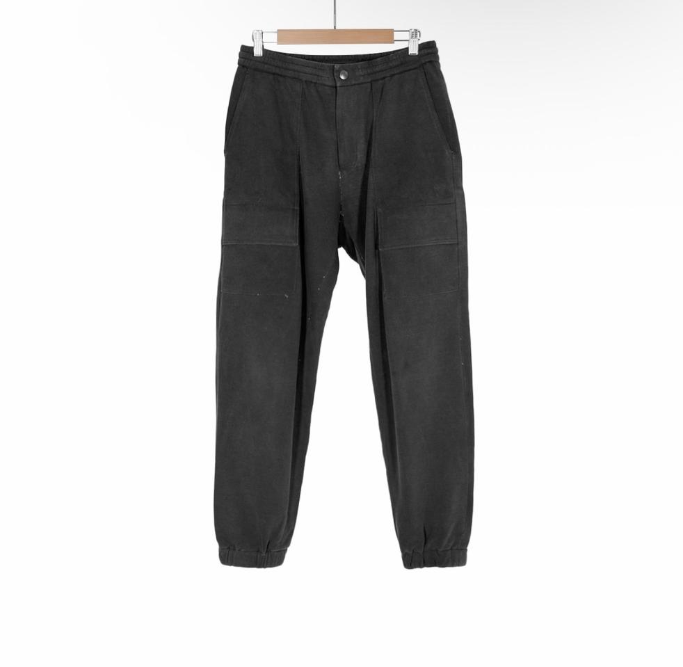 [48] 솔리드옴므 남성 피그먼트 가먼트다잉 워싱 조거 팬츠 다크 그레이