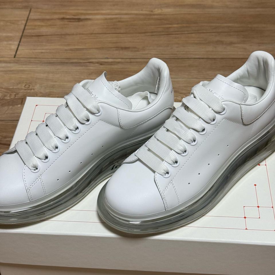 알렉산더 맥퀸 클리어 솔 화이트 새상품 40.5사이즈