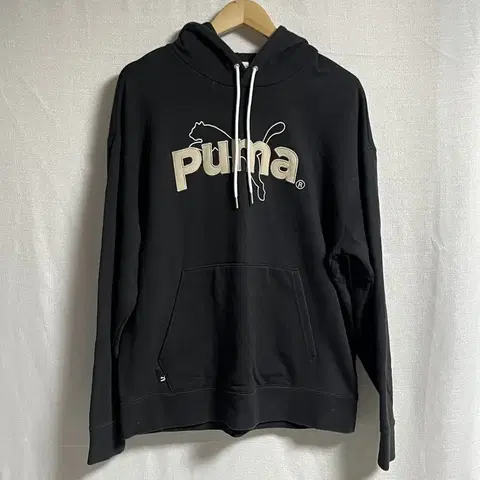 퓨마 퓨마 시그니처 로고 후드 티셔츠 XL