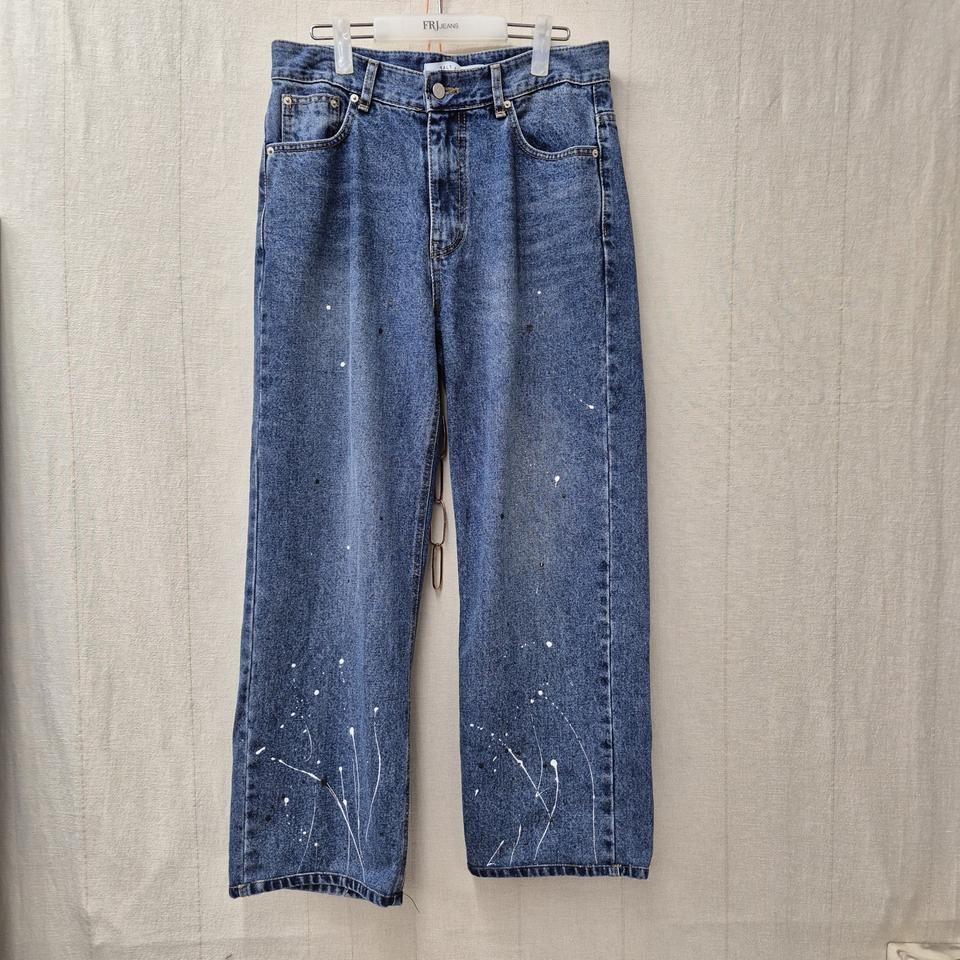 프린팅 와이드청바지 30