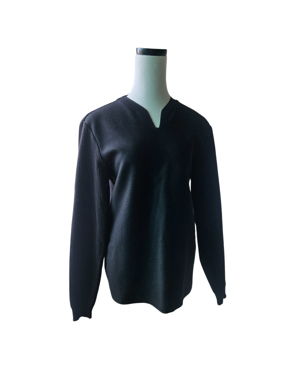 솔리드옴므 블랙 캐시미어 니트