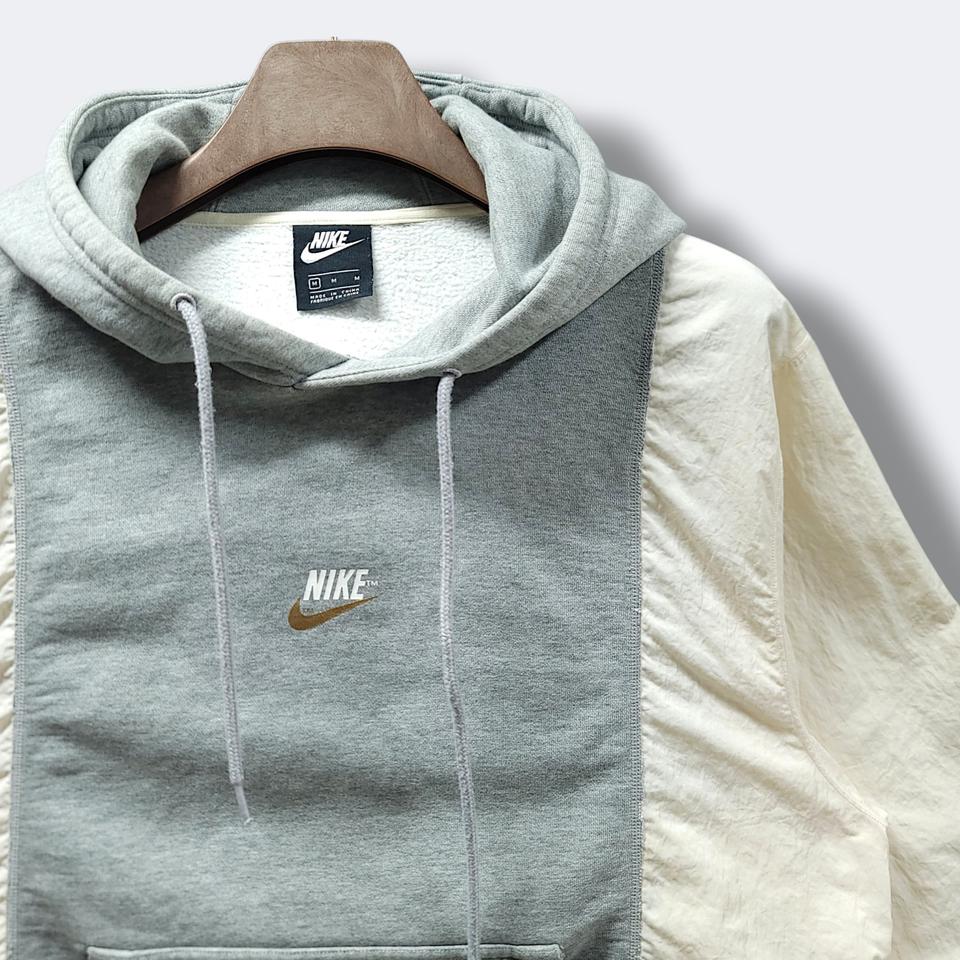 [100/M] 나이키 NSW 골드 스우시 긴팔 기모&바람막이후드긴팔티셔츠
