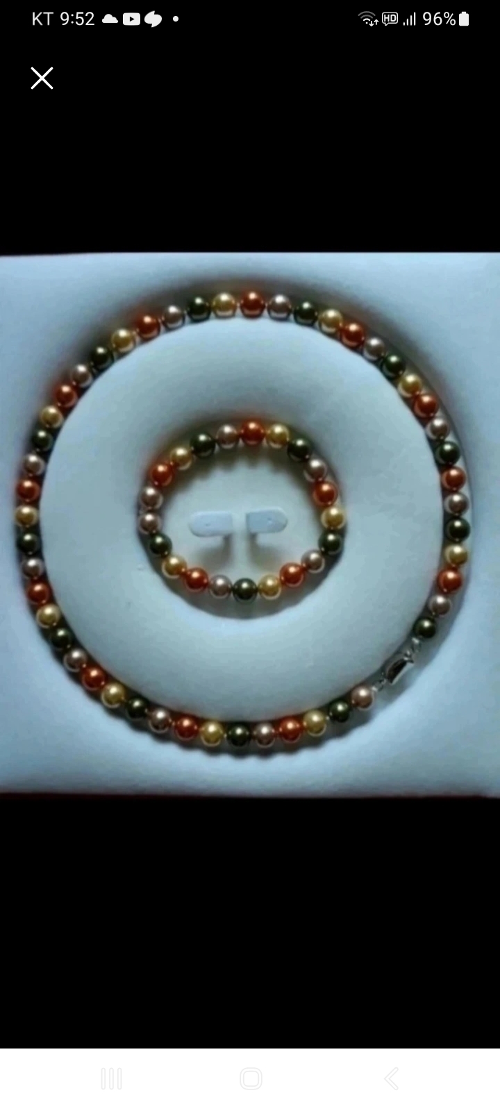 진주목걸이.팔찌셋트.