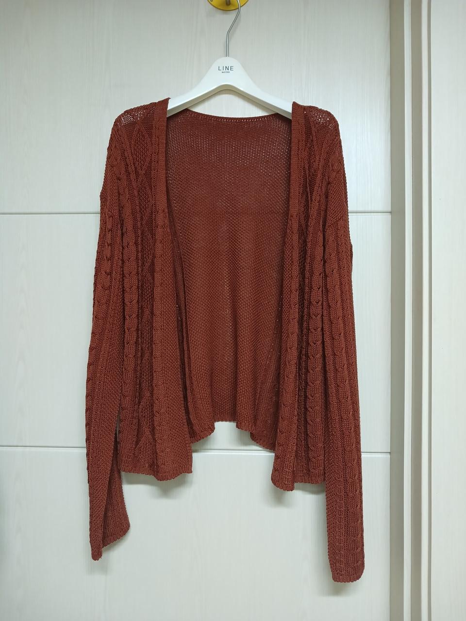 초콜릿브라운색 가을 느낌 가디건