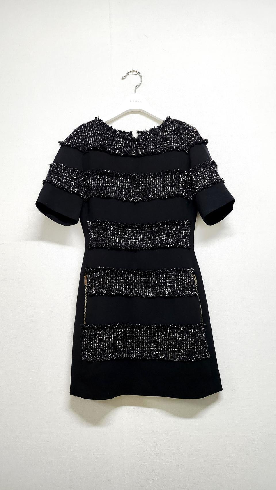 타임 TIME 트위드 원피스 (82-94-160) 한섬 마인 미샤