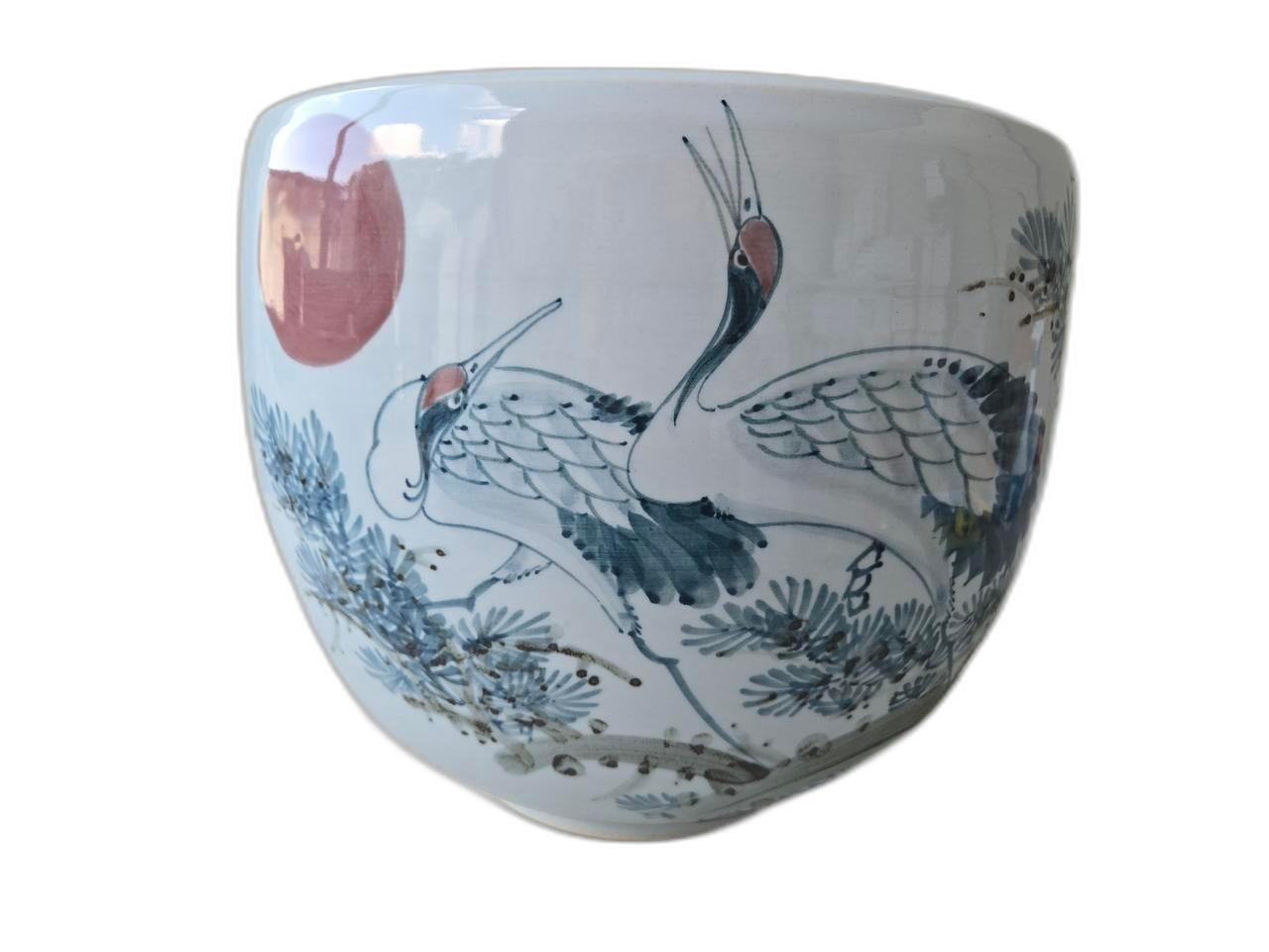 12354. 송학 도자기