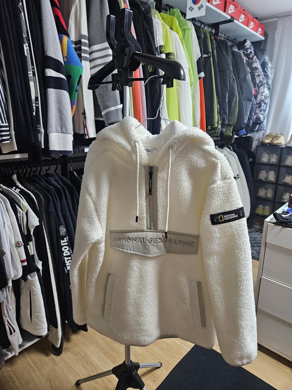 내셔널지오그래픽 패치 아노락 후리스 집업 정품(새상품) 남녀공용