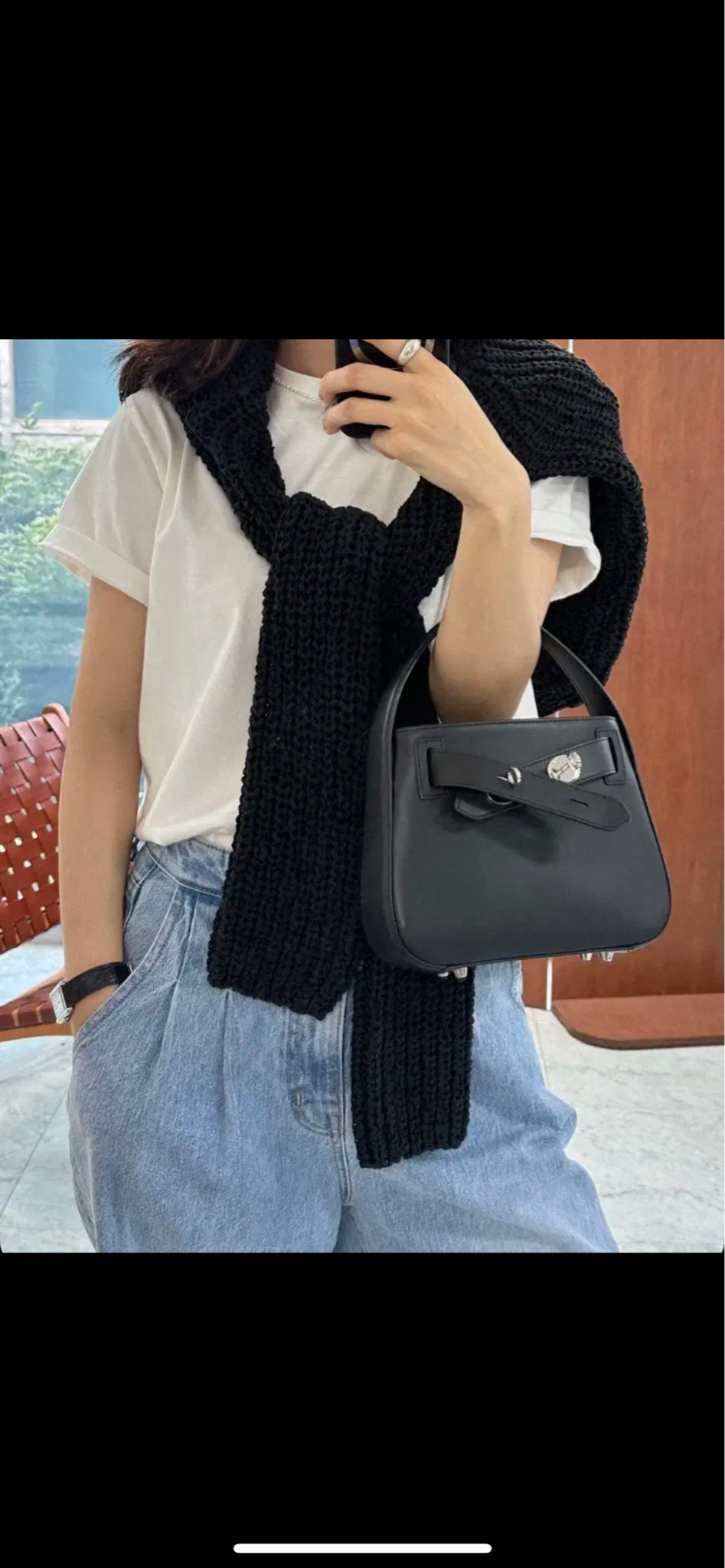 디옵튼(theottn) 틸트백 블랙 실버 S