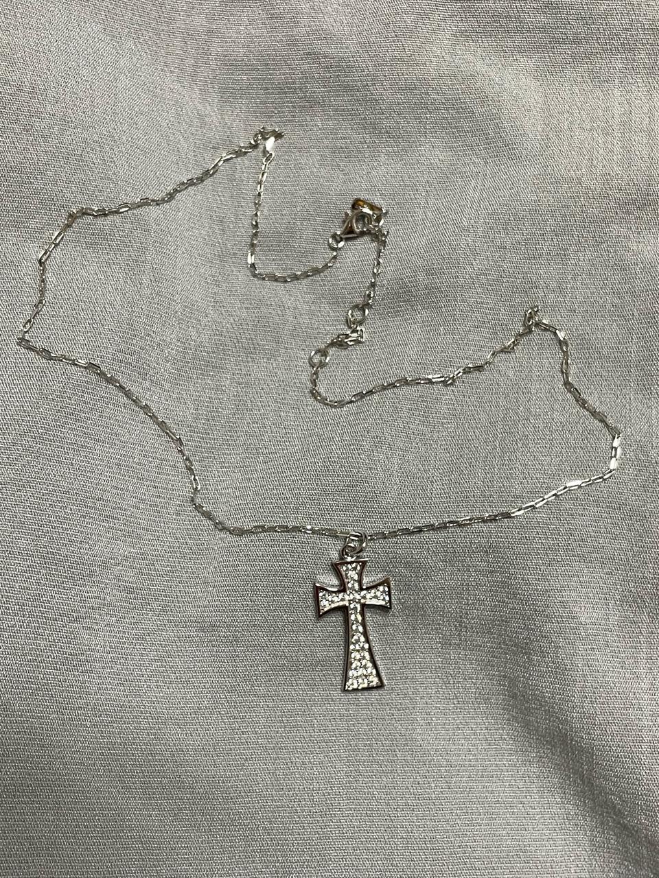 마쇼 MACHAUT 실버 십자가 목걸이