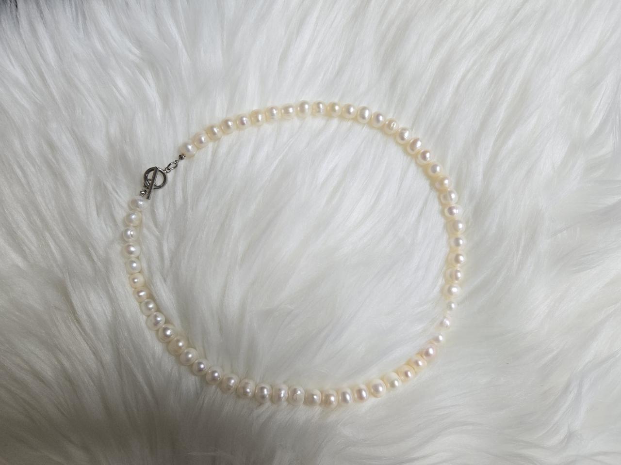 천연담수진주목걸이