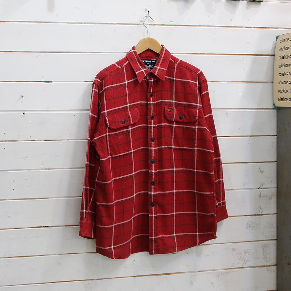 (착용컷) 폴로 스포츠 체크 셔츠 (남성용 100-103)