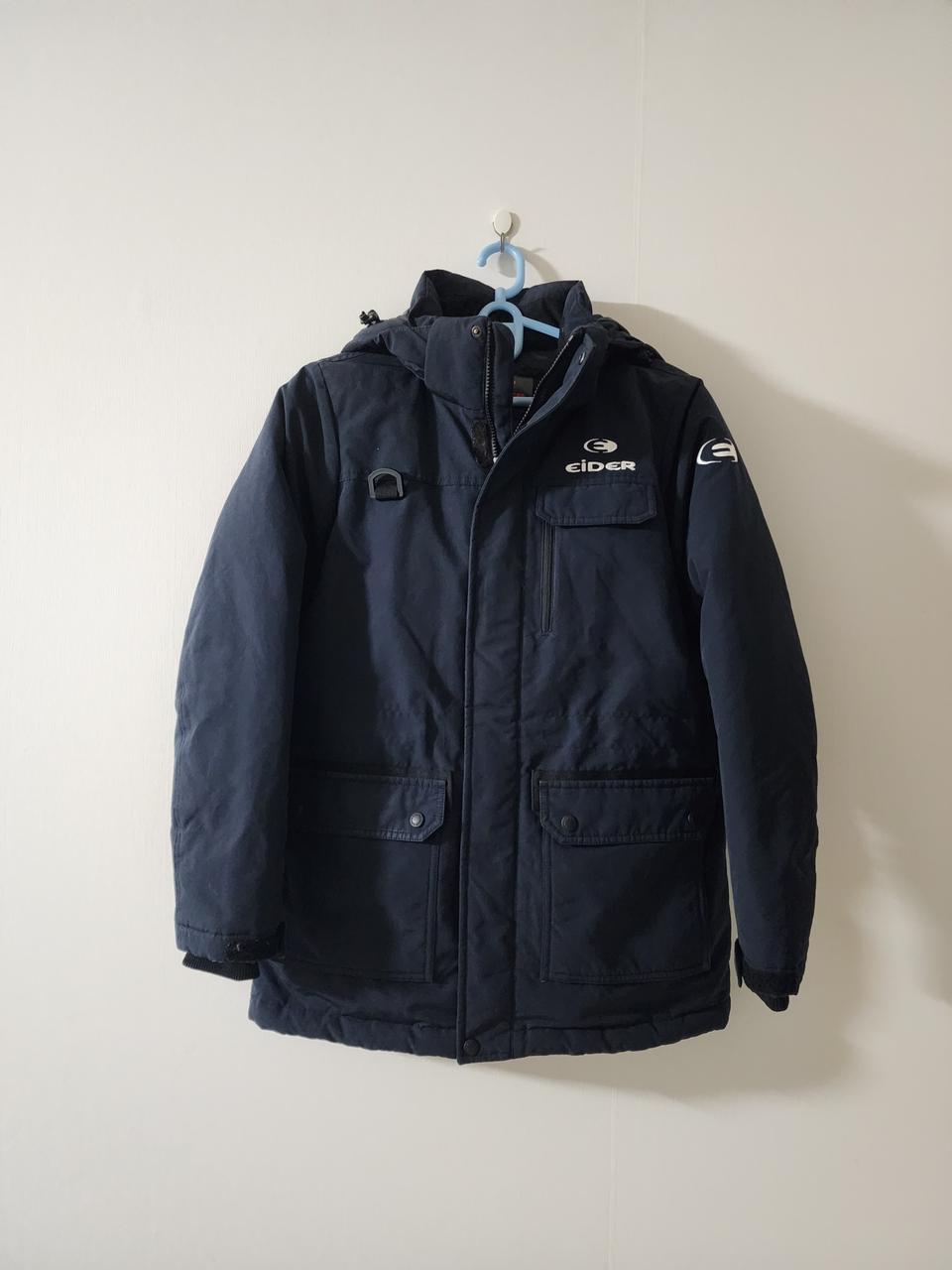 아이더 네이비 색상 패딩 S