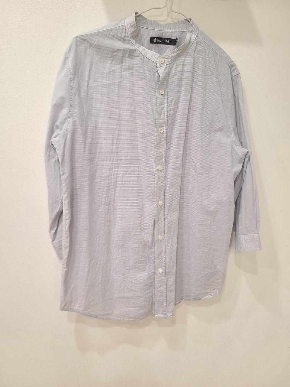 행텐 그레이 차이나카라 7부 셔츠