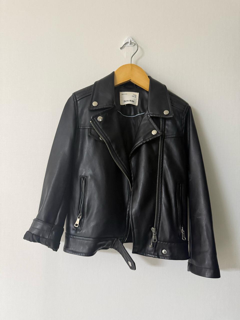 자라 키즈 7사이즈 라이더자켓 가죽자켓 아기자켓