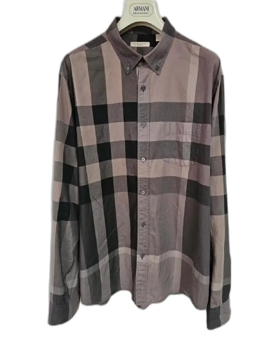 버버리 백화점정품 브릿라인 스톤브라운 남성체크 110