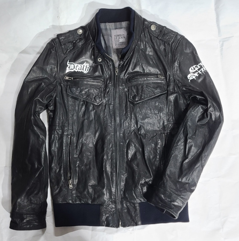 톰보이 커스텀 가죽자켓 100사이즈