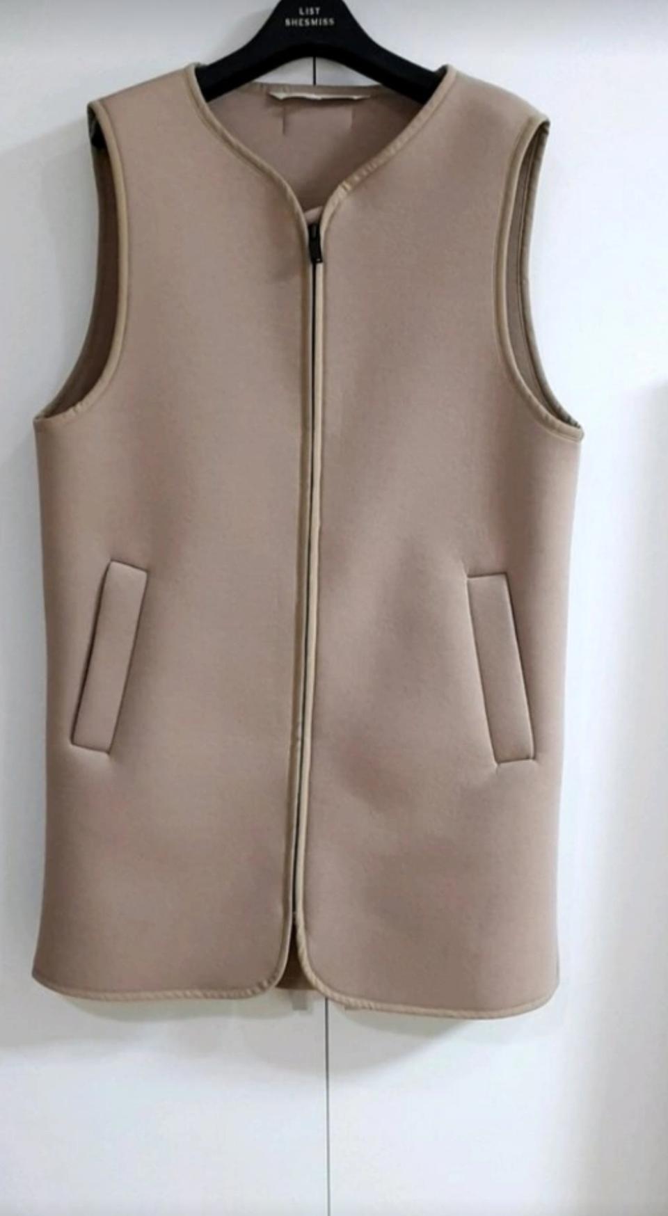 여성 롱 조끼 55-66, 미사용