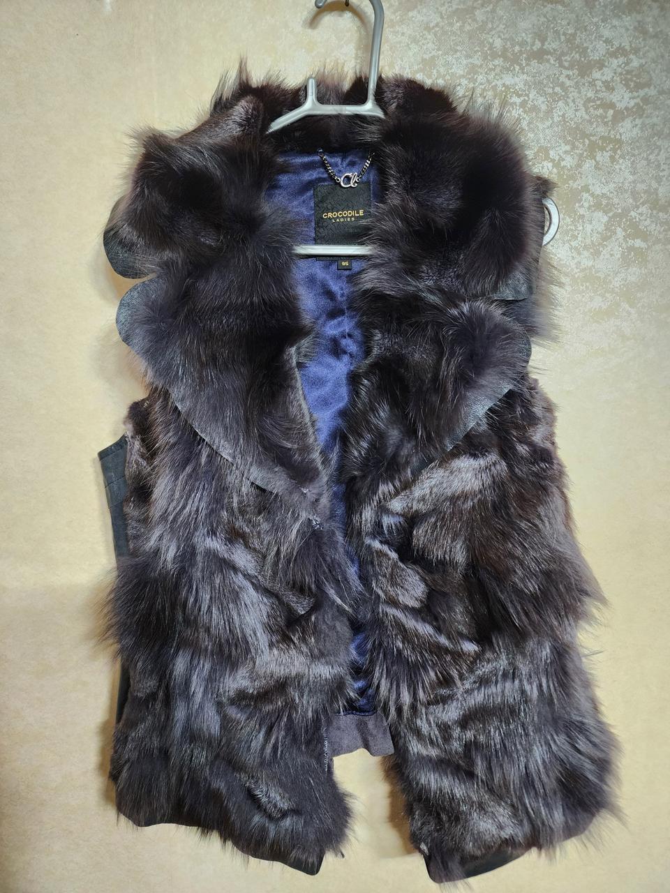 크로커다일레이디 폭스양가죽 베스트