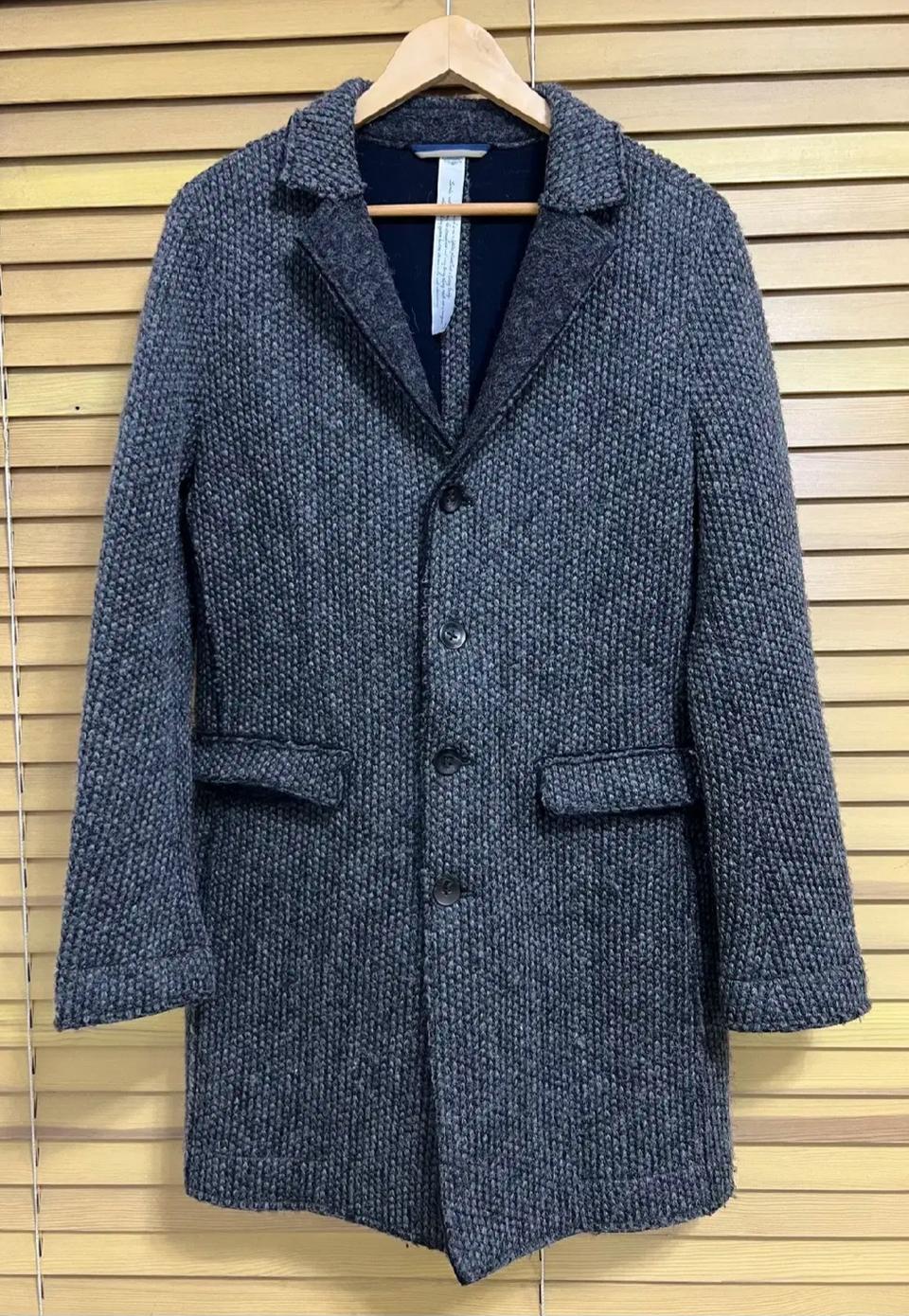 메이슨스 메종 그레이 니트코트 울코트