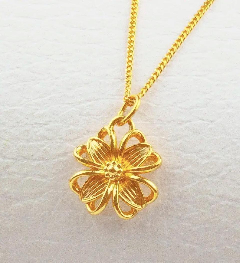 24k 순금 목걸이 3.75g. 한돈