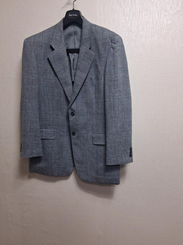 일본DAKS 실크 린넨 혼합된 겨울 모직 콤비쟈켓 남성 170 100