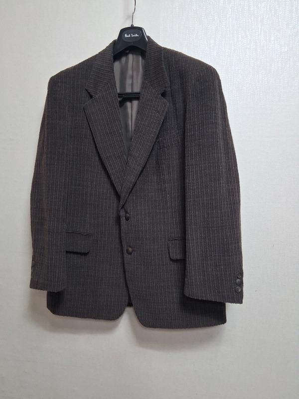 FRIDAY 짙은브라운 남성 순모 모직쟈켓 골지타입  남성 100 