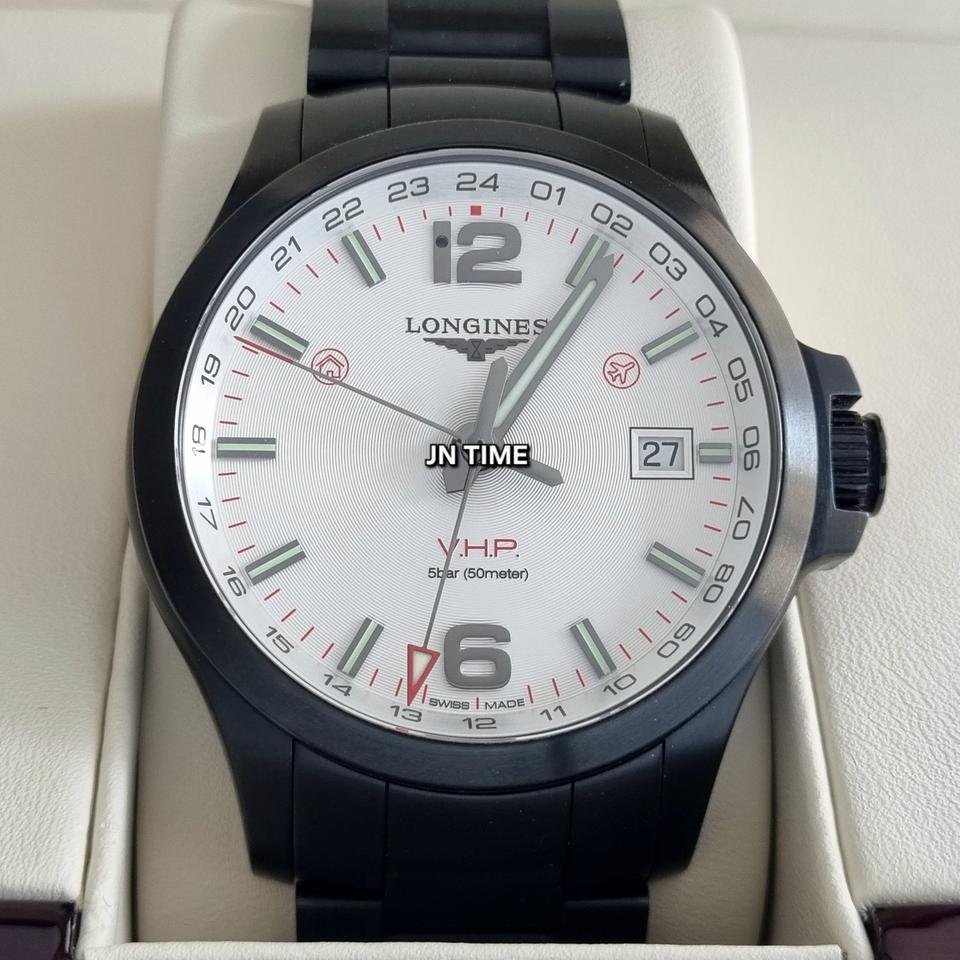 론진 콘퀘스트 V.H.P GMT PVD 43mm L3.728.2.76.6