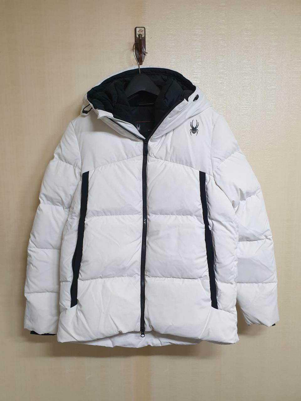 스파이더 남녀공용 백 레터 숏 다운 자켓/90/S