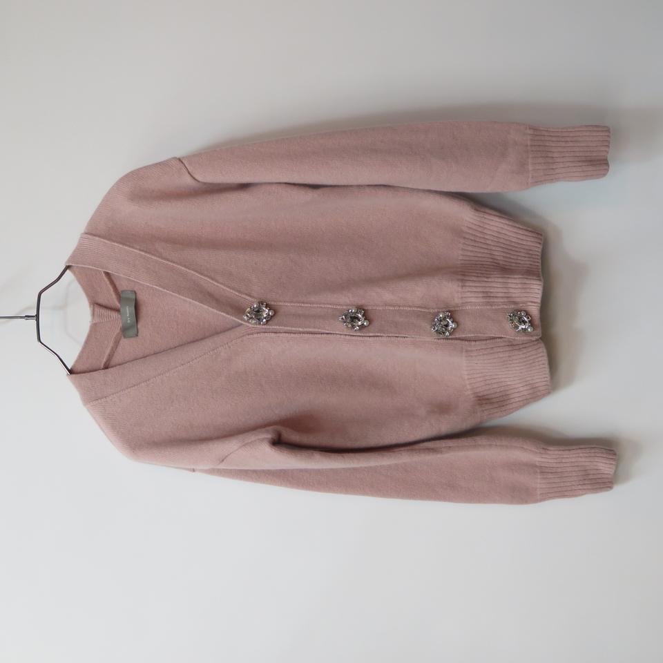 by bomi 울100% 핑크 보석 니트 가디건