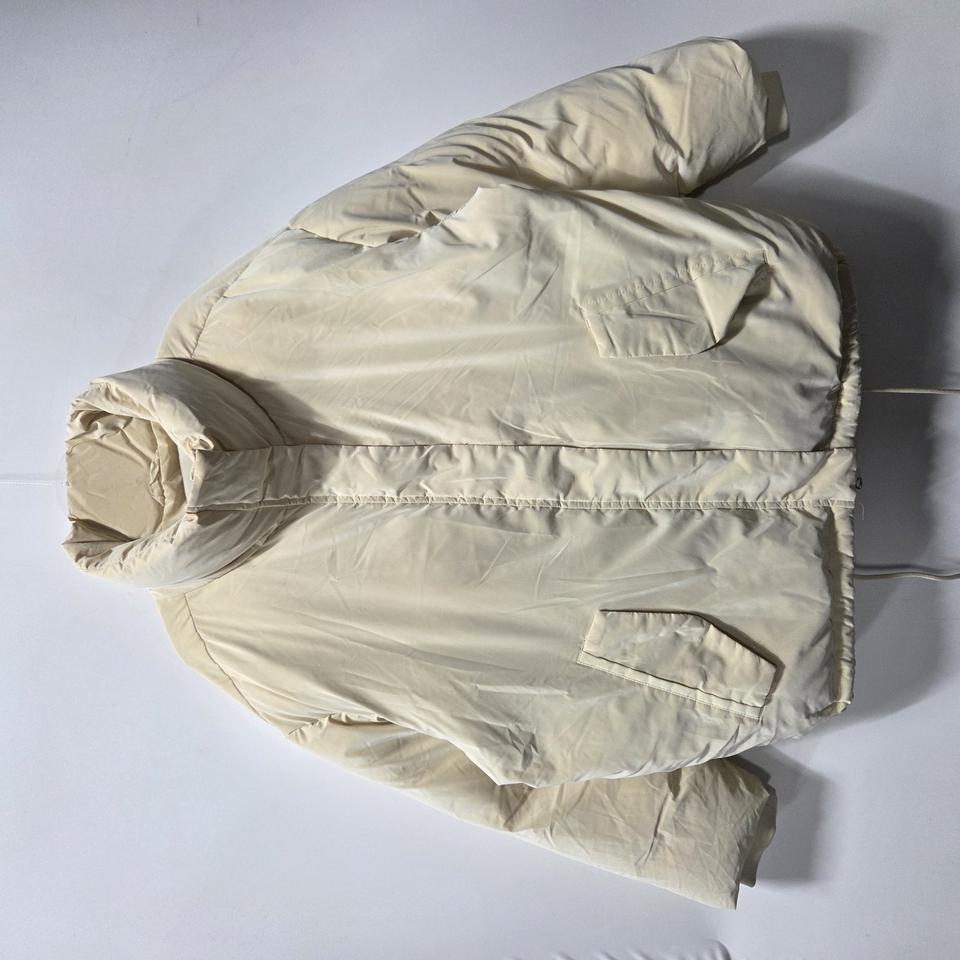 인사일런스 여성 크림 하이넥 숏패딩 L 25102701