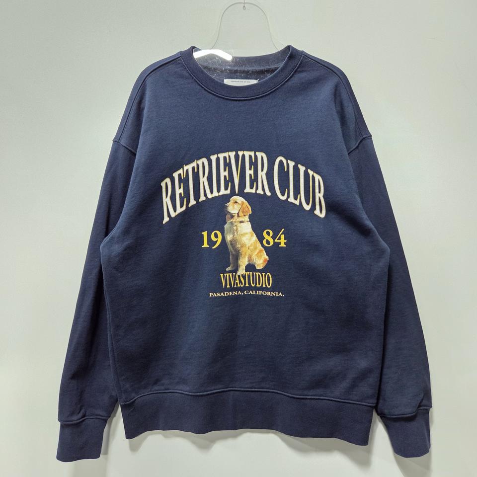 비바스튜디오 네이비 리트리버 클럽 맨투맨 S 25102715