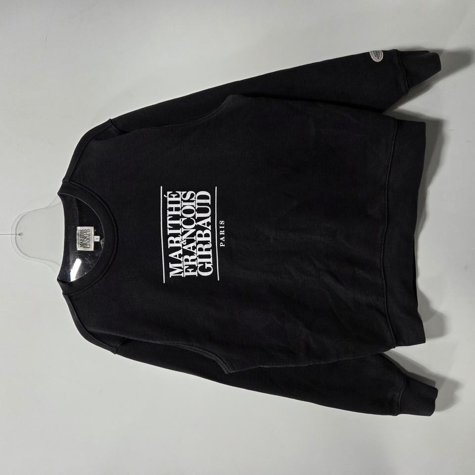 마리떼프랑소와저버 블랙 로고 프린팅 맨투맨 S 25102716