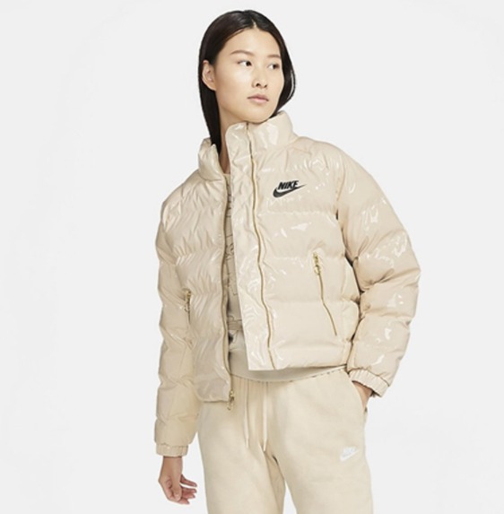 나이키우먼 유광패딩XL