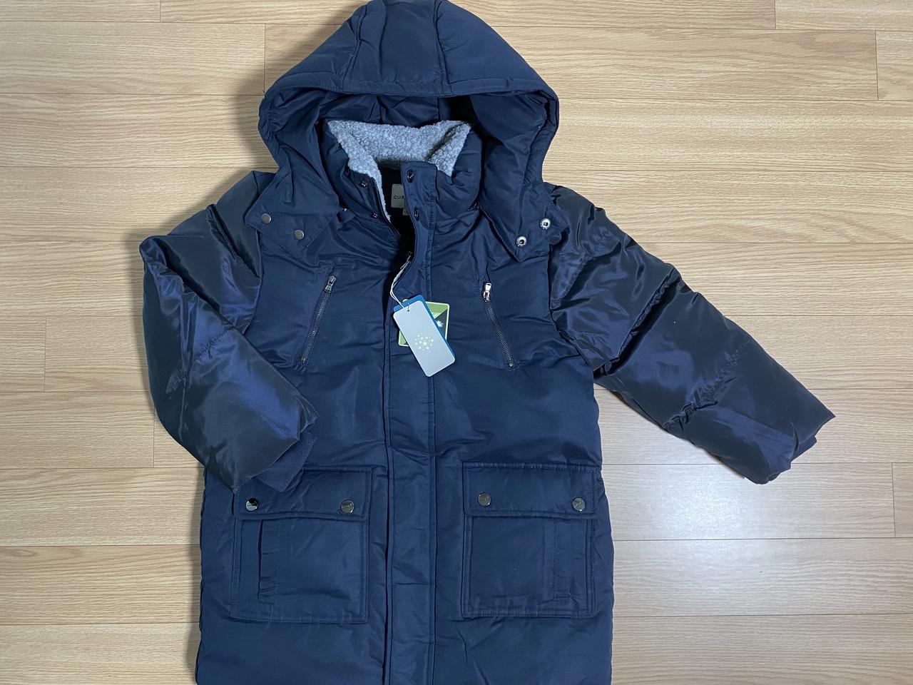 컬리수 덕다운 후드점퍼 140