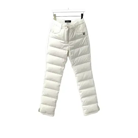 MU 스포츠 밑단 슬릿 구스 패딩바지