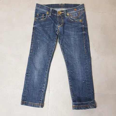버버리 블루라벨 데님청바지8부.55사이즈.일본빈티지모리걸갸루히메갸루로리스