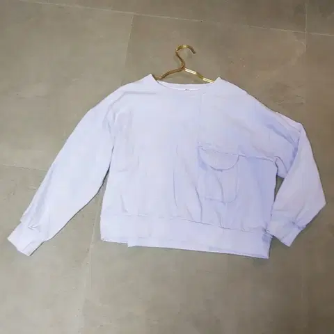 연보라 포켓 맨투맨 티셔츠 66.일본빈티지모리걸엑시즈팜갸루히메갸루로리스