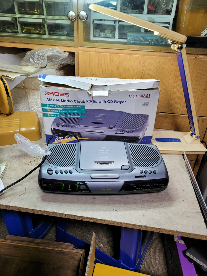 1998 미사용 미국 코스 시디 알람 라디오/다운 트랜스