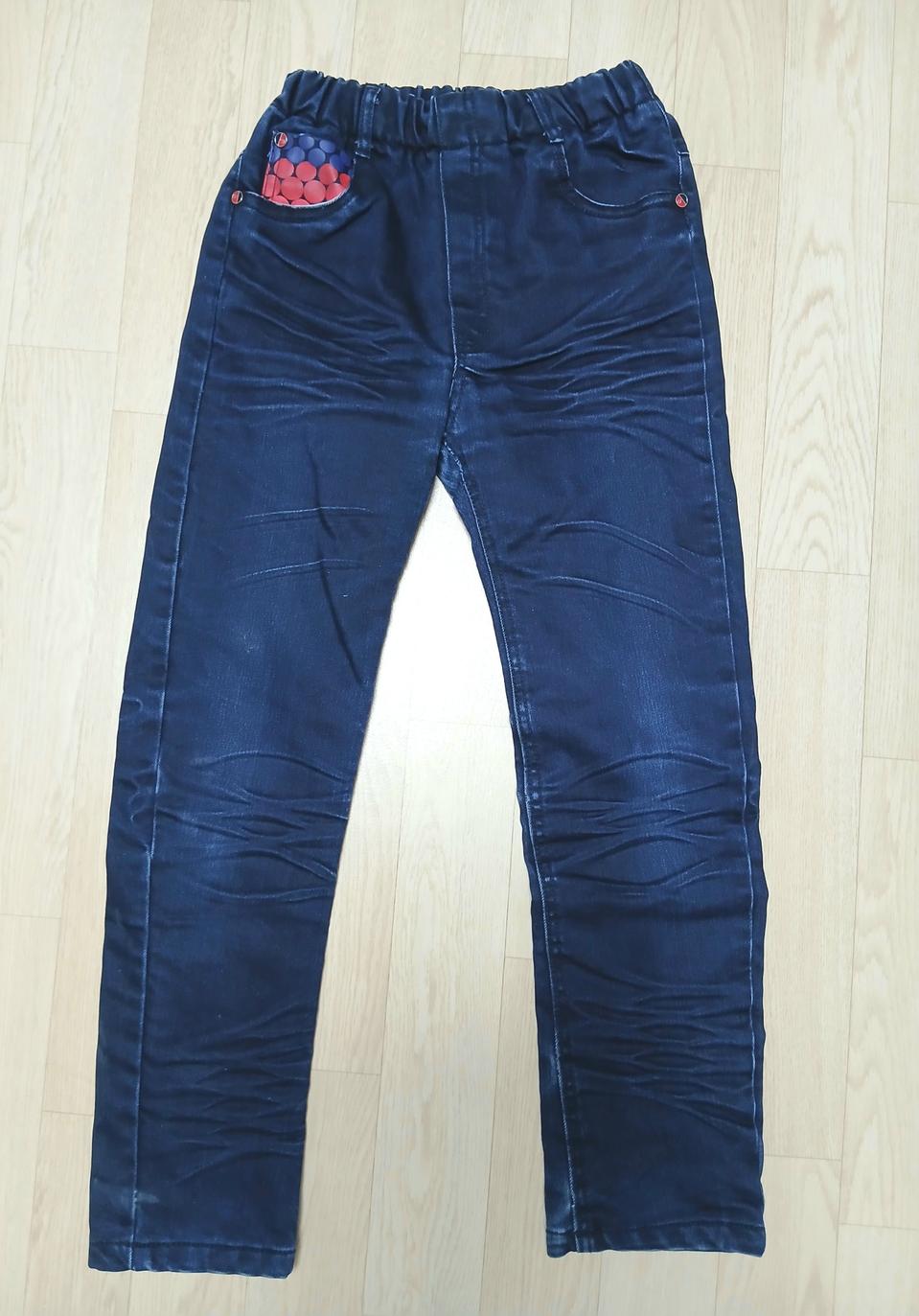 기모 고무줄 청바지(S)