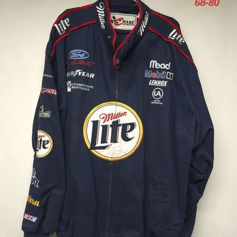 밀러 라이트와 러스티 월리스 나스카 레이싱 자켓