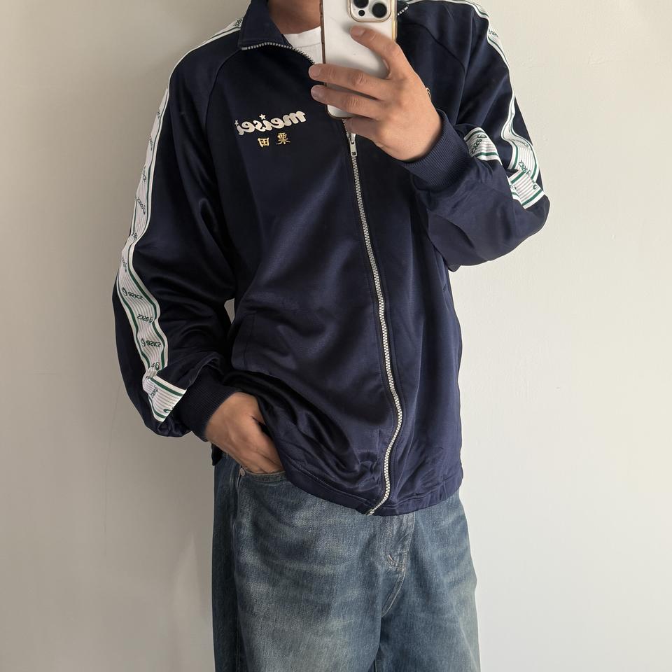 빈티지 아식스 희귀 저지 집업 