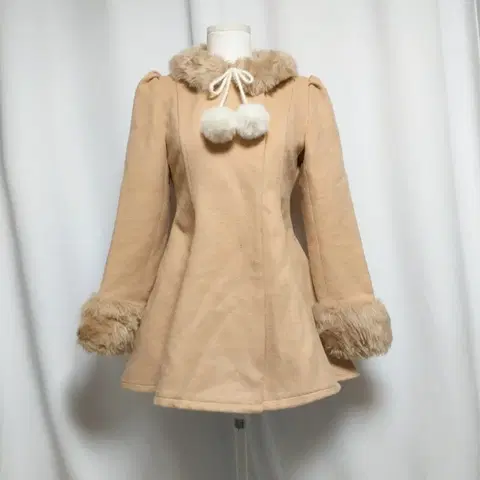 빈티지 플레어 페이크 퍼 코트 자켓 원피스 히메 라떼갸루 핀터깔 모리걸