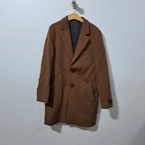 새상품) 올젠 남성 투버튼 캐시미어 코트 95