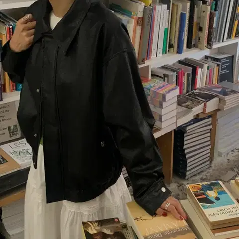 [1] 젬마월드 레더 블루종 가죽 자켓 점퍼