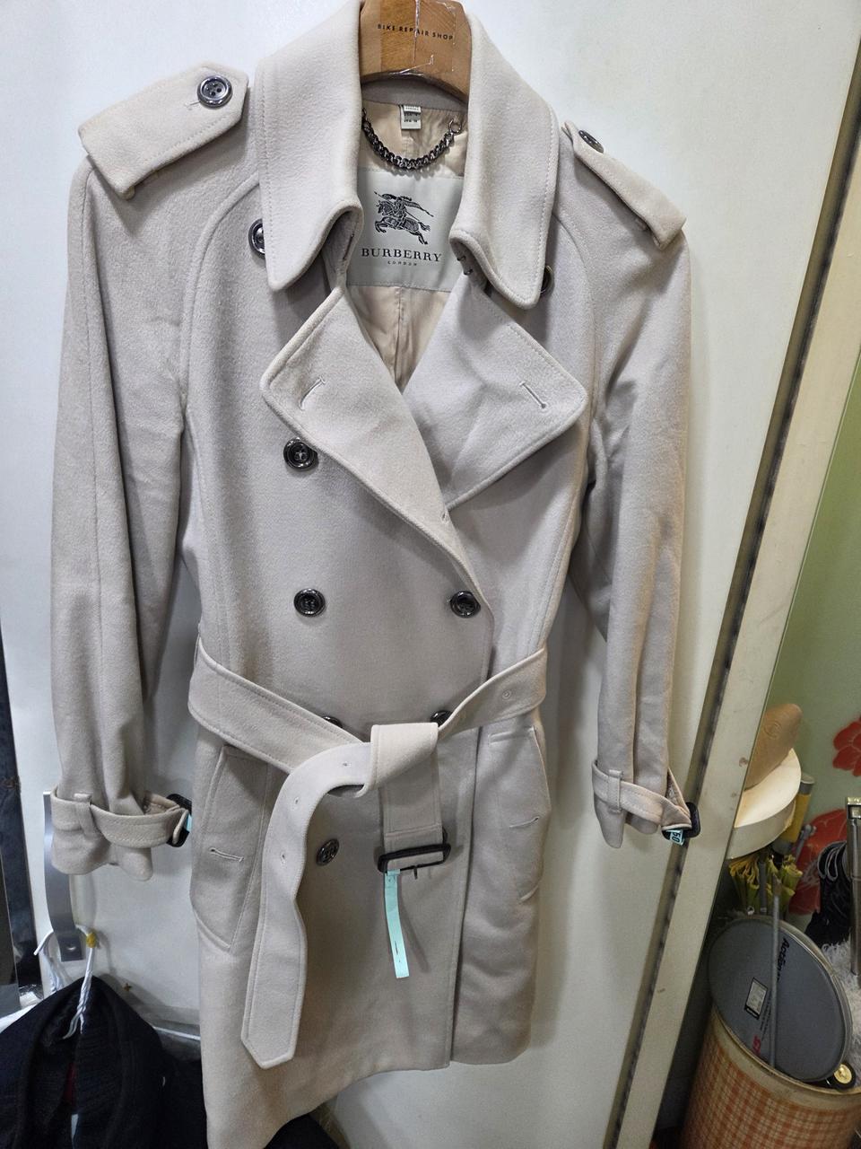 버버리 런던 캐시미어 트랜치 코트