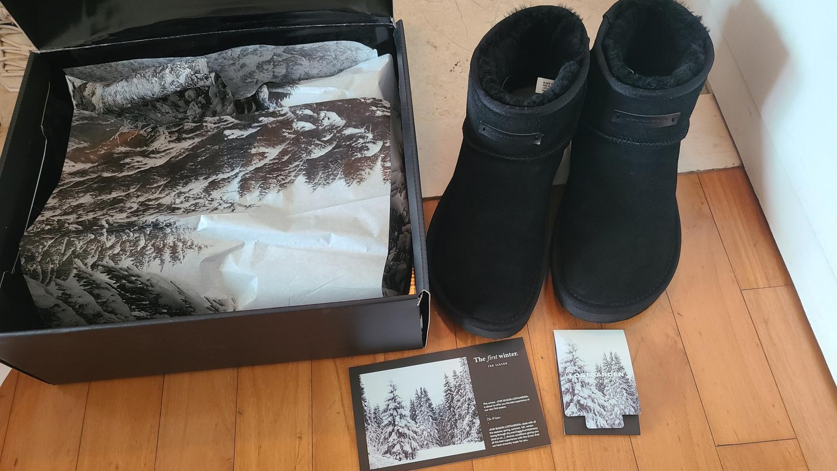 로스트가든 와이드 퍼 부츠 급처