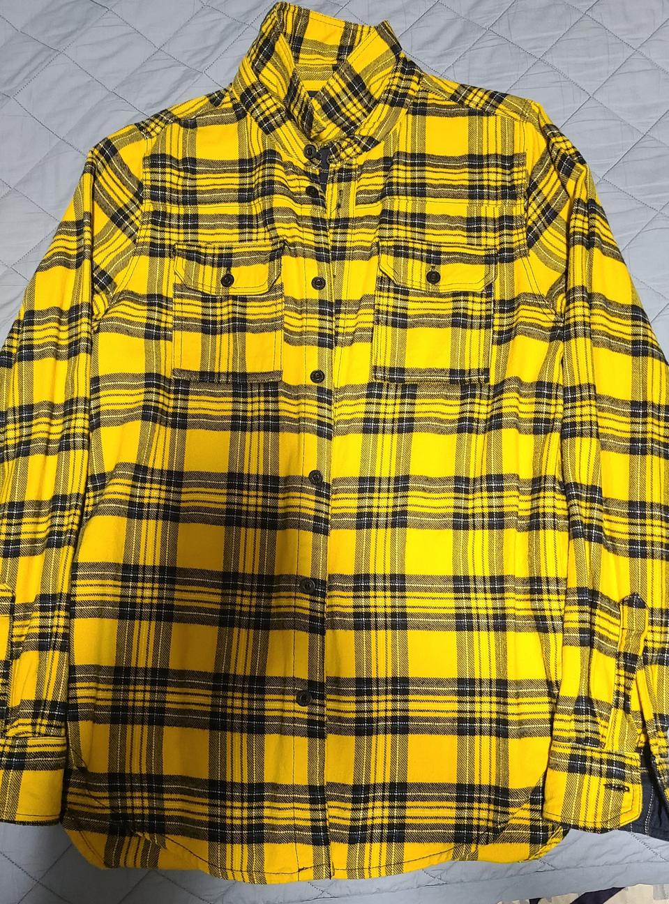 자라 플란넬 체크 셔츠 급처