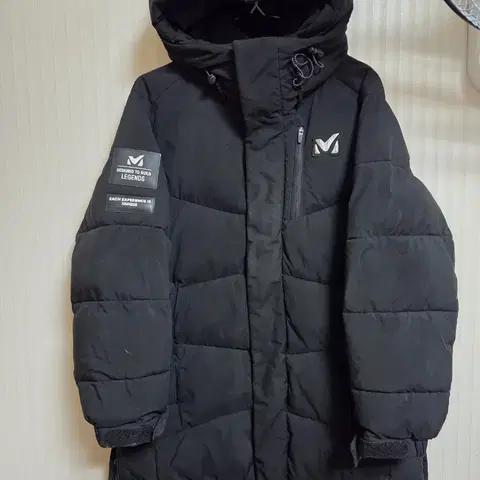 밀레 롱패딩 130( 실측 140)